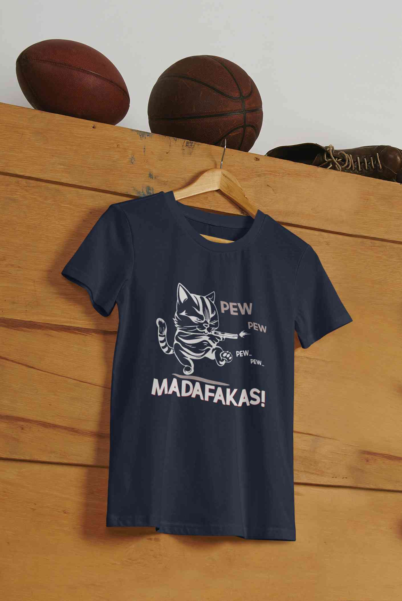 Pew Pew Madafakas Mens Half Sleeves T-shirt- FunkyTeesClub