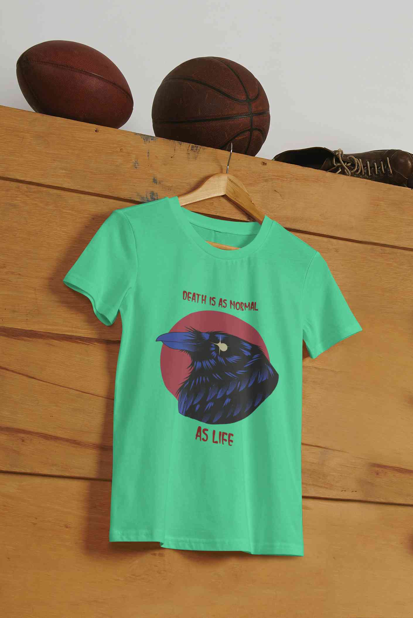 Crow Inspired By The Sandman Comic Book Women Half Sleeves T-shirt- FunkyTeesClub