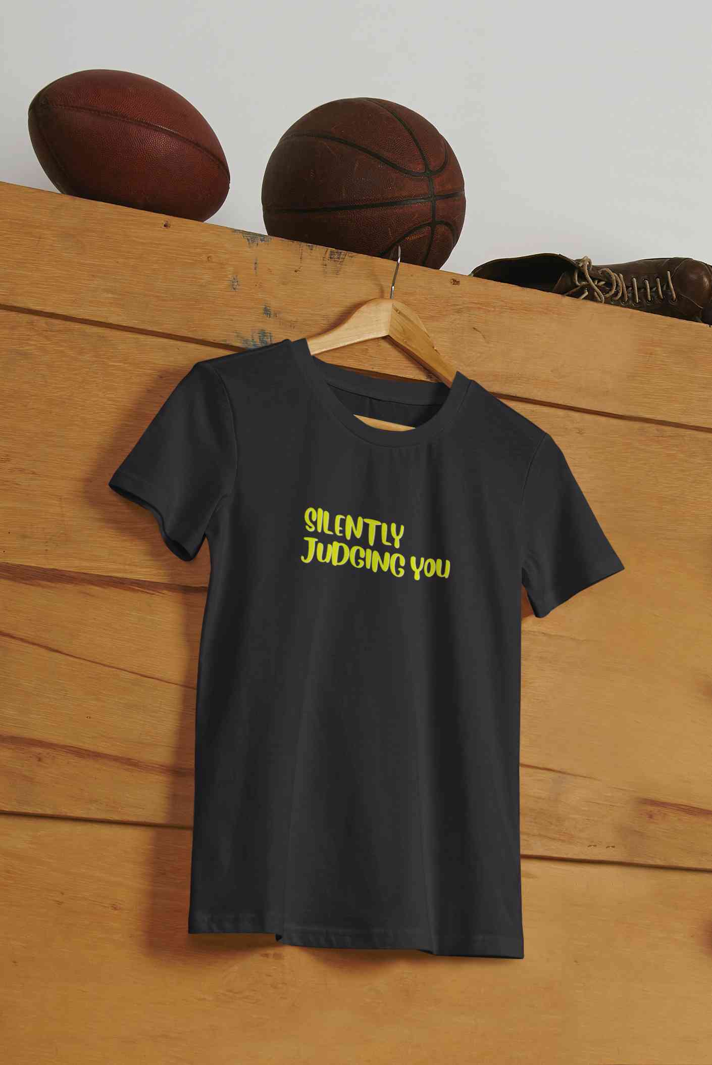 Judging You Mens Half Sleeves T-shirt- FunkyTeesClub