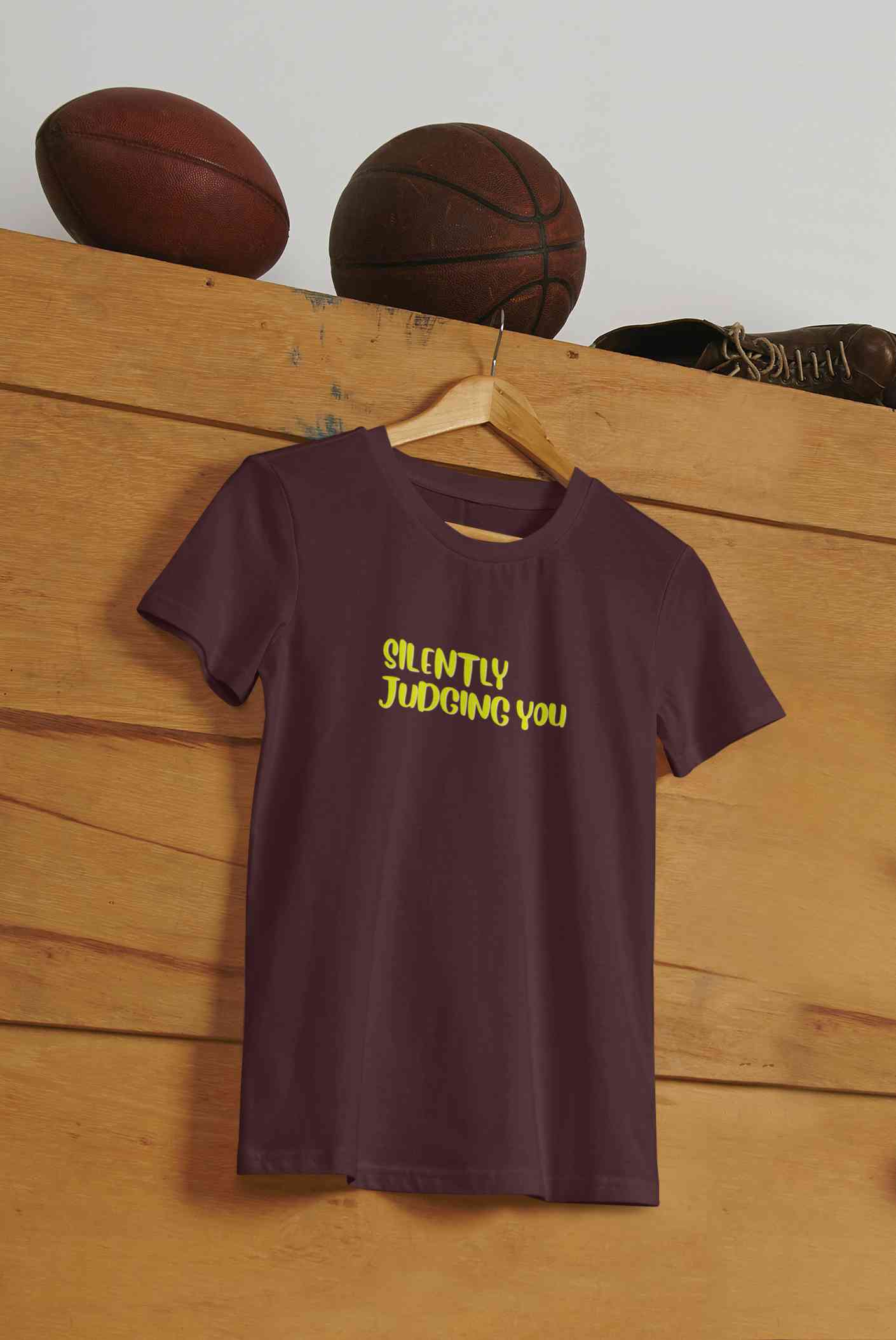 Judging You Mens Half Sleeves T-shirt- FunkyTeesClub