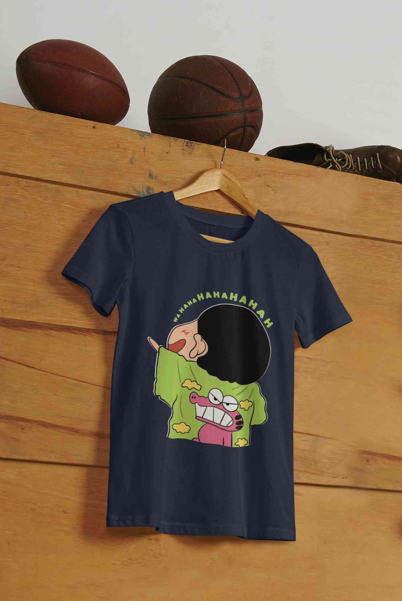 Hahaha Mens Half Sleeves T-shirt- FunkyTeesClub