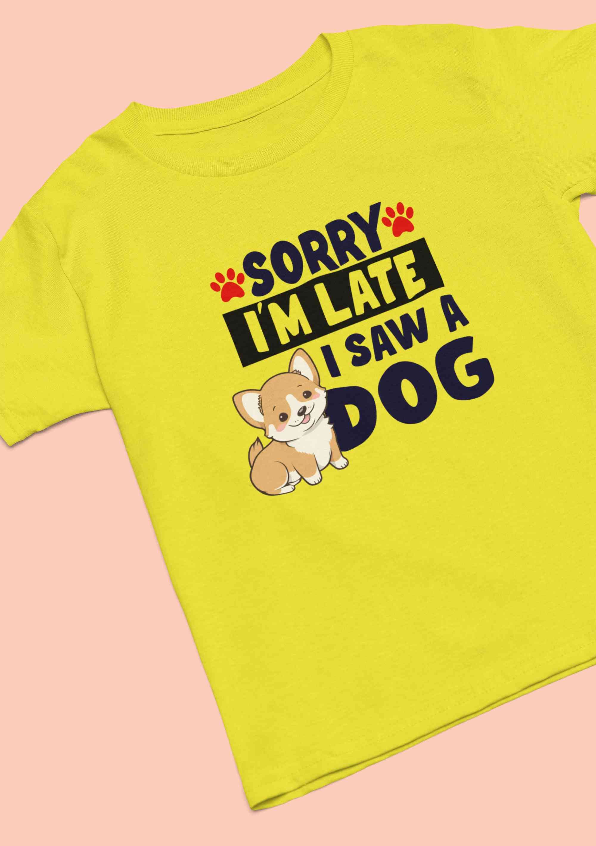 Saw a Dog Mens Half Sleeves T-shirt- FunkyTeesClub