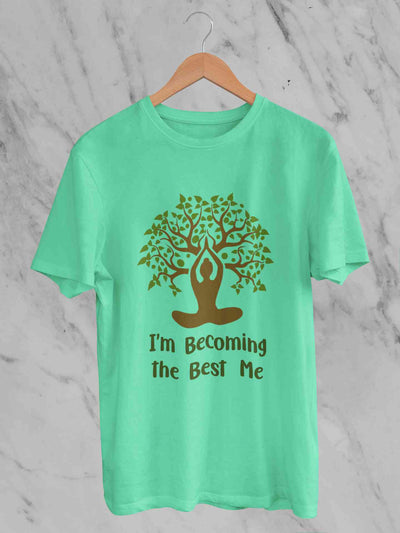Best Of Me Yoga Women Half Sleeves T-shirt- FunkyTeesClub