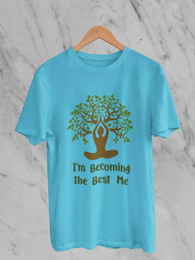 Best Of Me Yoga Women Half Sleeves T-shirt- FunkyTeesClub