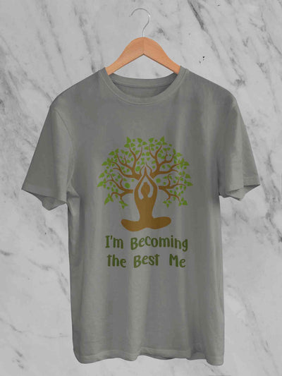 Best Of Me Yoga Women Half Sleeves T-shirt- FunkyTeesClub