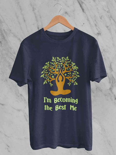 Best Of Me Yoga Women Half Sleeves T-shirt- FunkyTeesClub