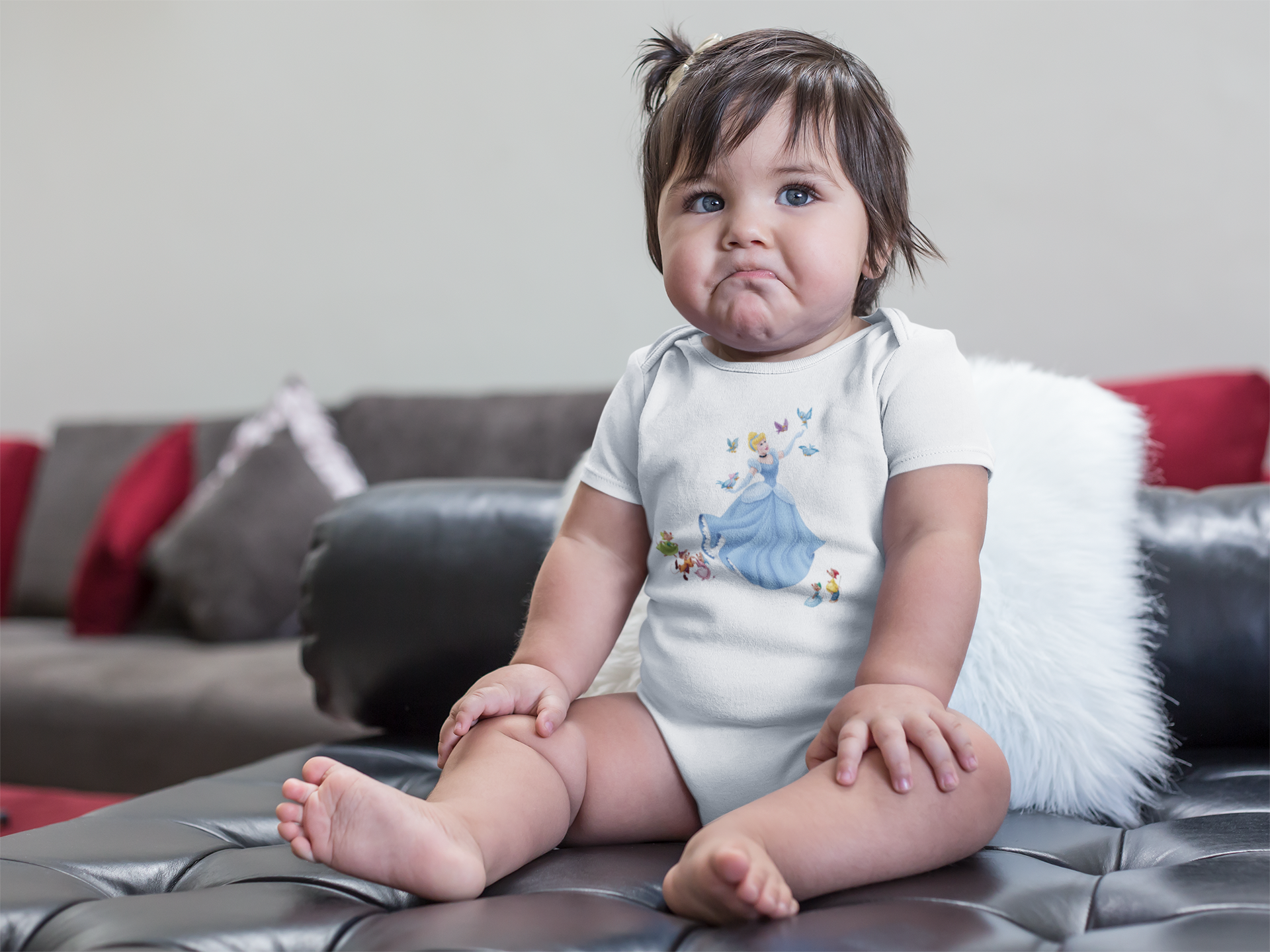 Princess Cartoon Rompers for Baby Girl- FunkyTeesClub