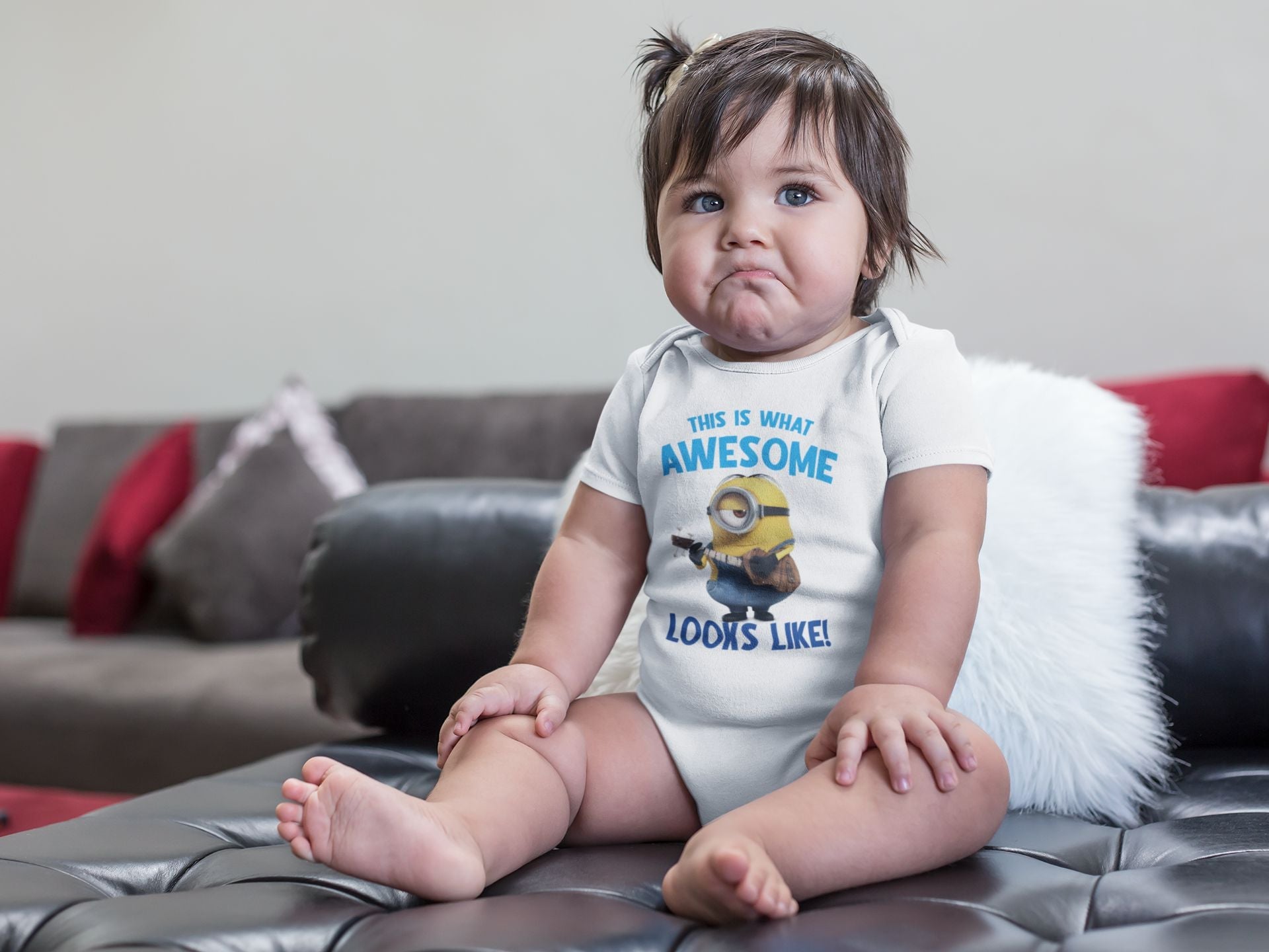 This Is What Awesome Looks Like Rompers for Baby Girl- FunkyTeesClub