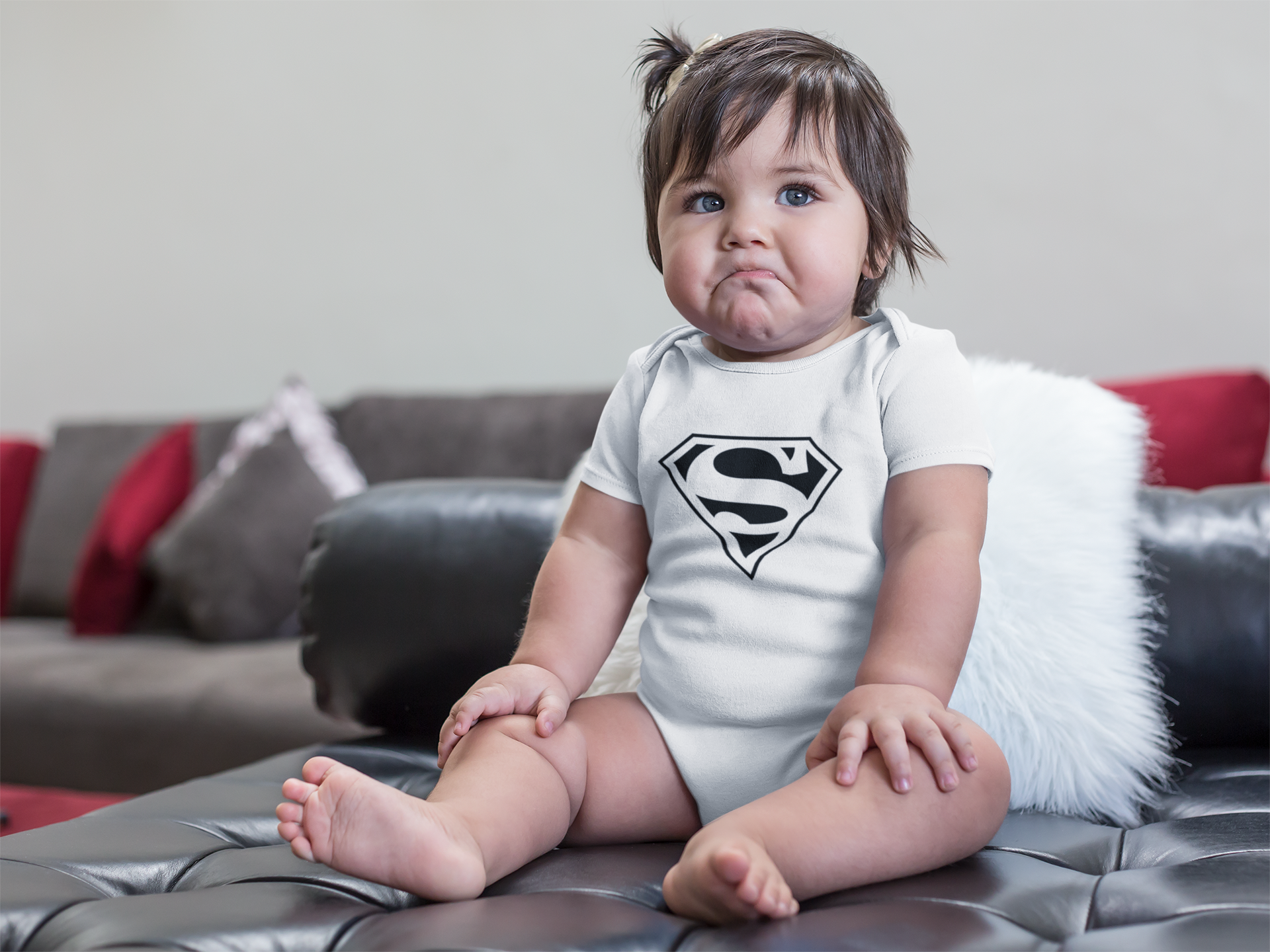 Superhero Cartoon Rompers for Baby Girl- FunkyTeesClub
