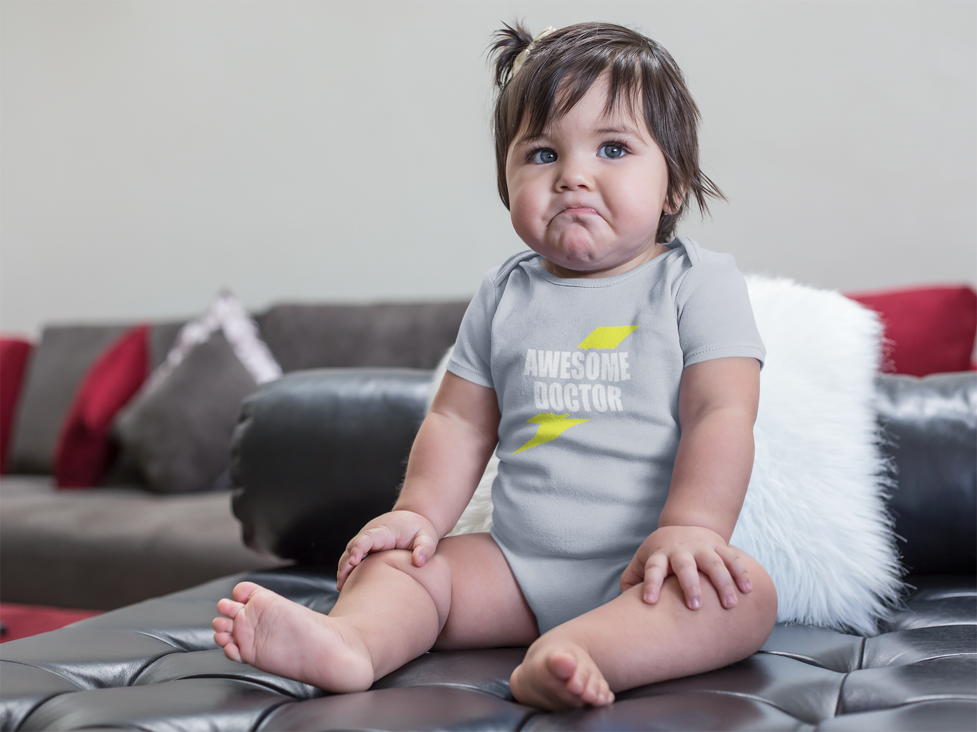 Future Doctor Rompers for Baby Girl- FunkyTeesClub