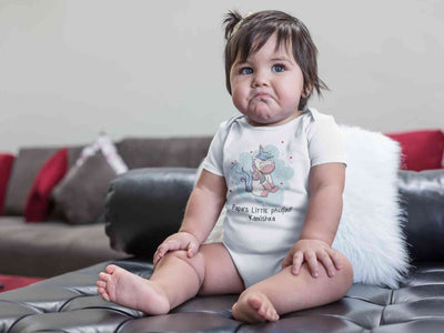Custom Name Papas Little Phuljadi Diwali Rompers for Baby Girl- FunkyTeesClub