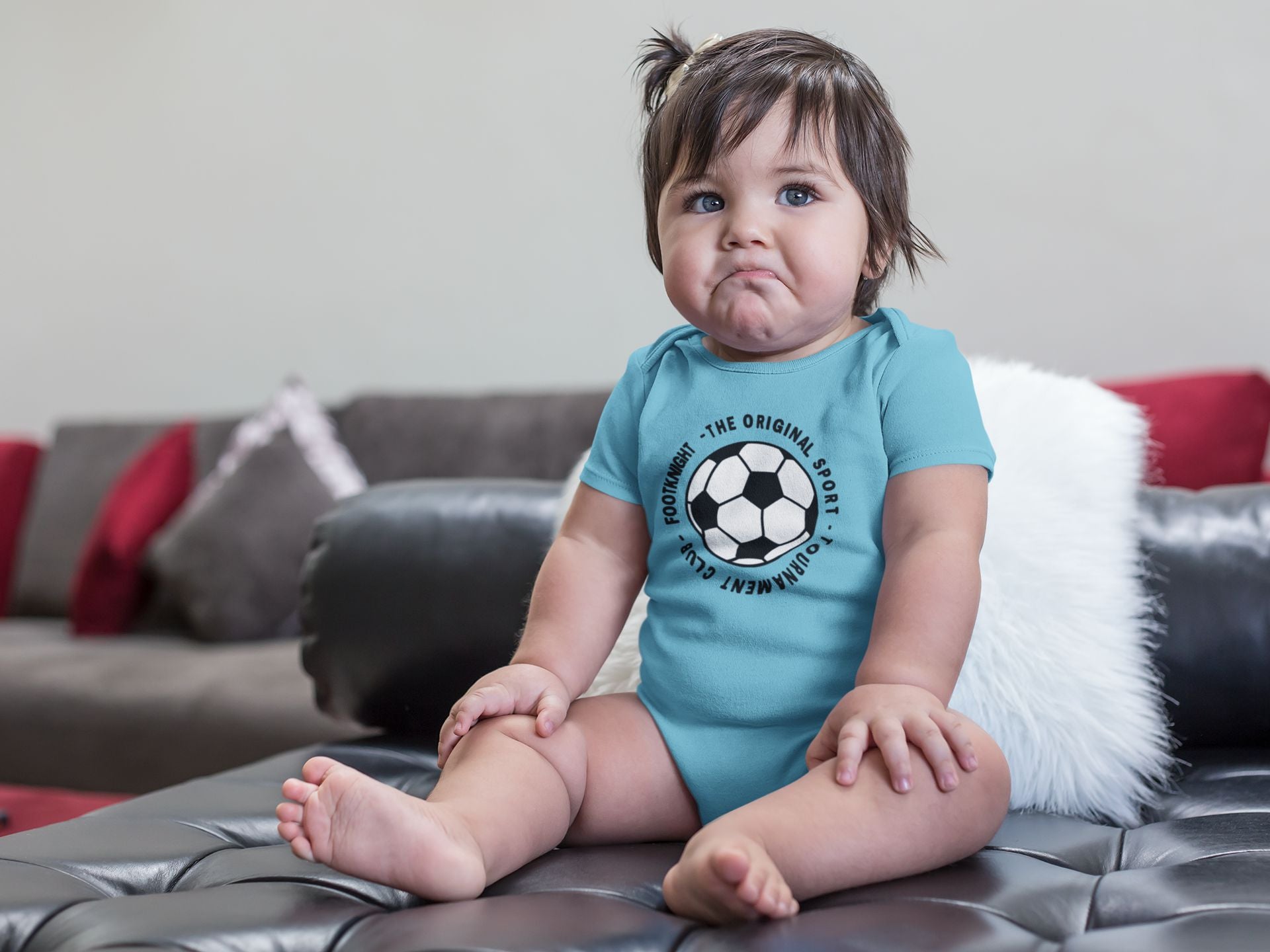 Football Rompers for Baby Girl- FunkyTeesClub
