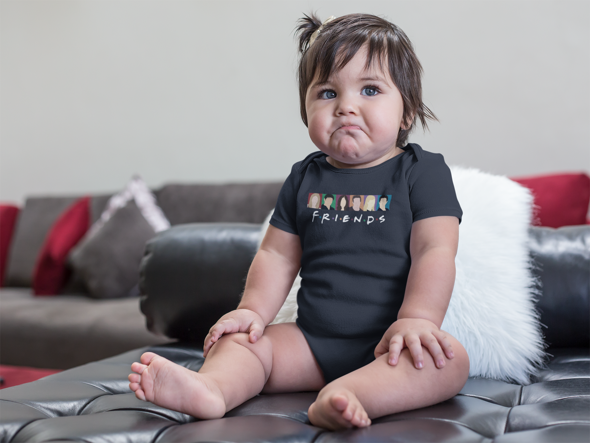 F.R.I.E.N.D.S Friends Web Series Rompers for Baby Girl- FunkyTeesClub