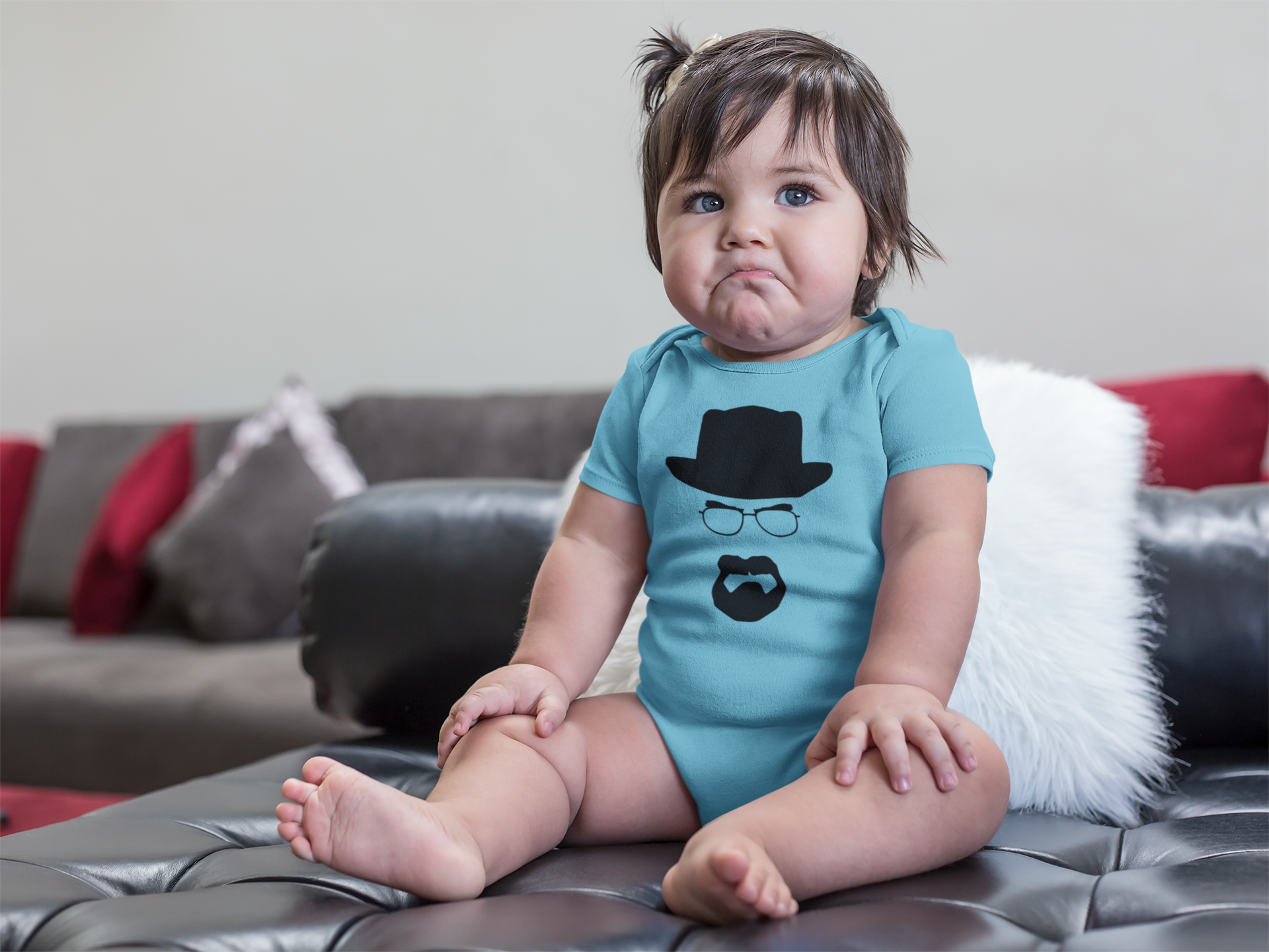 Heisenberg Breaking Bad Web Series Rompers for Baby Girl- FunkyTeesClub