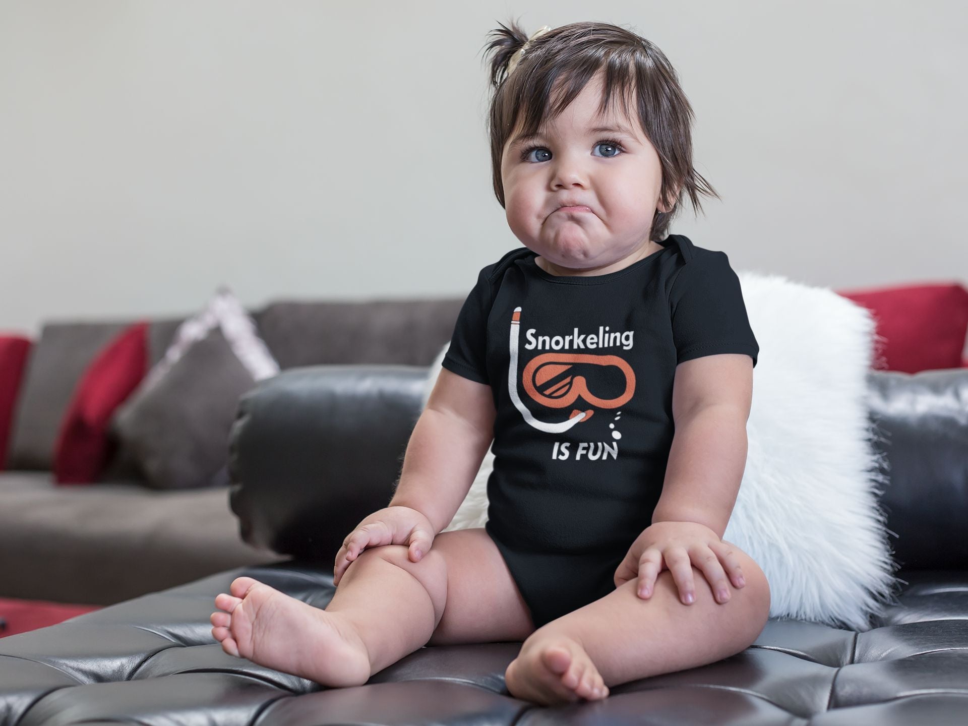 Snorkeling Is Fun Rompers for Baby Girl- FunkyTeesClub