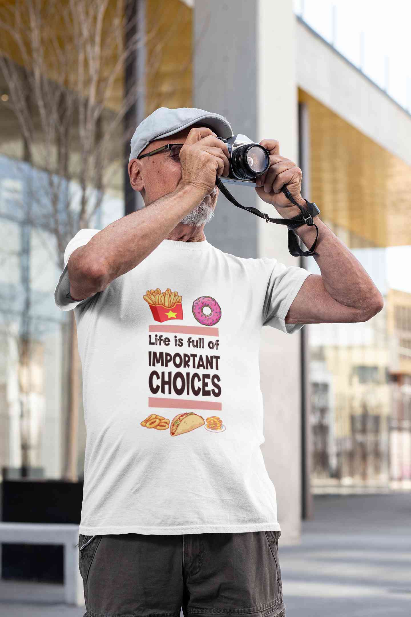 Sweet Choices Mens Half Sleeves T-shirt- FunkyTeesClub