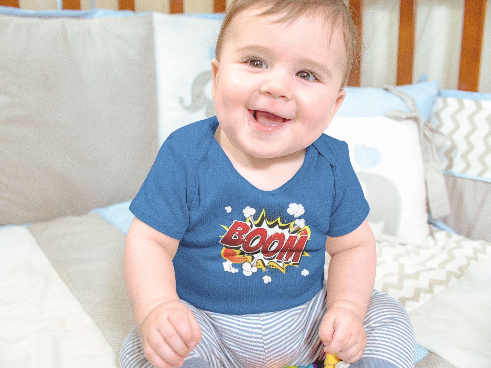Boom Rompers for Baby Boy- FunkyTeesClub