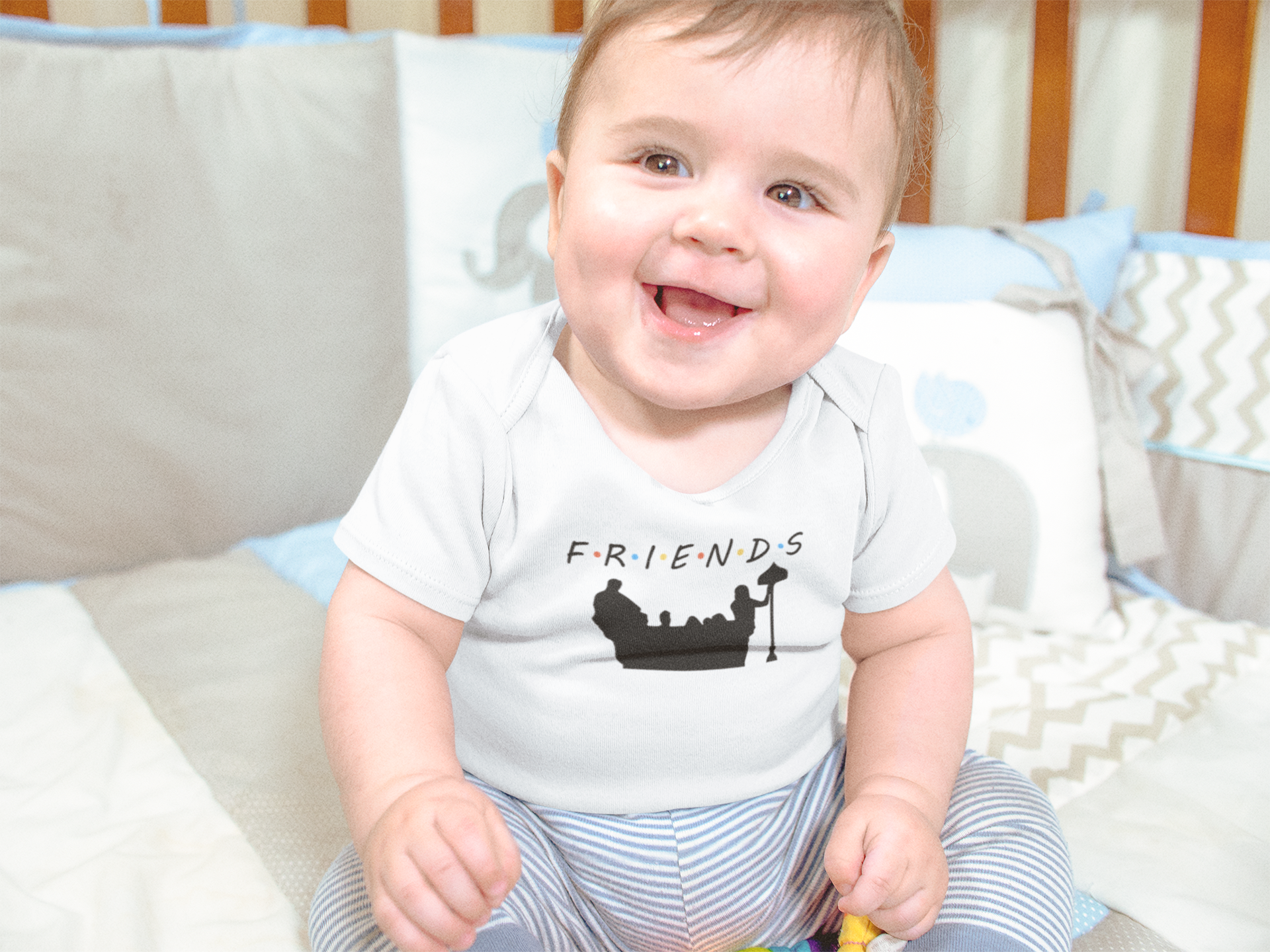 F.R.I.E.N.D.S Friends Web Series Rompers for Baby Boy- FunkyTeesClub