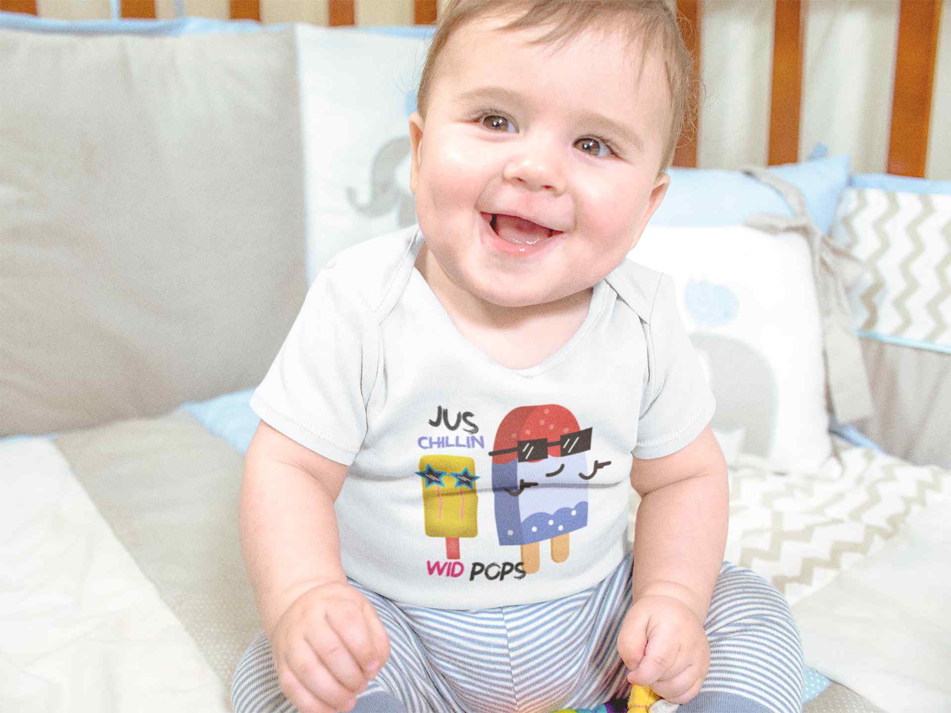 Popsicle Cartoon Rompers for Baby Boy- FunkyTeesClub