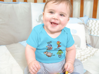 Super Heros Rompers for Baby Boy- FunkyTeesClub