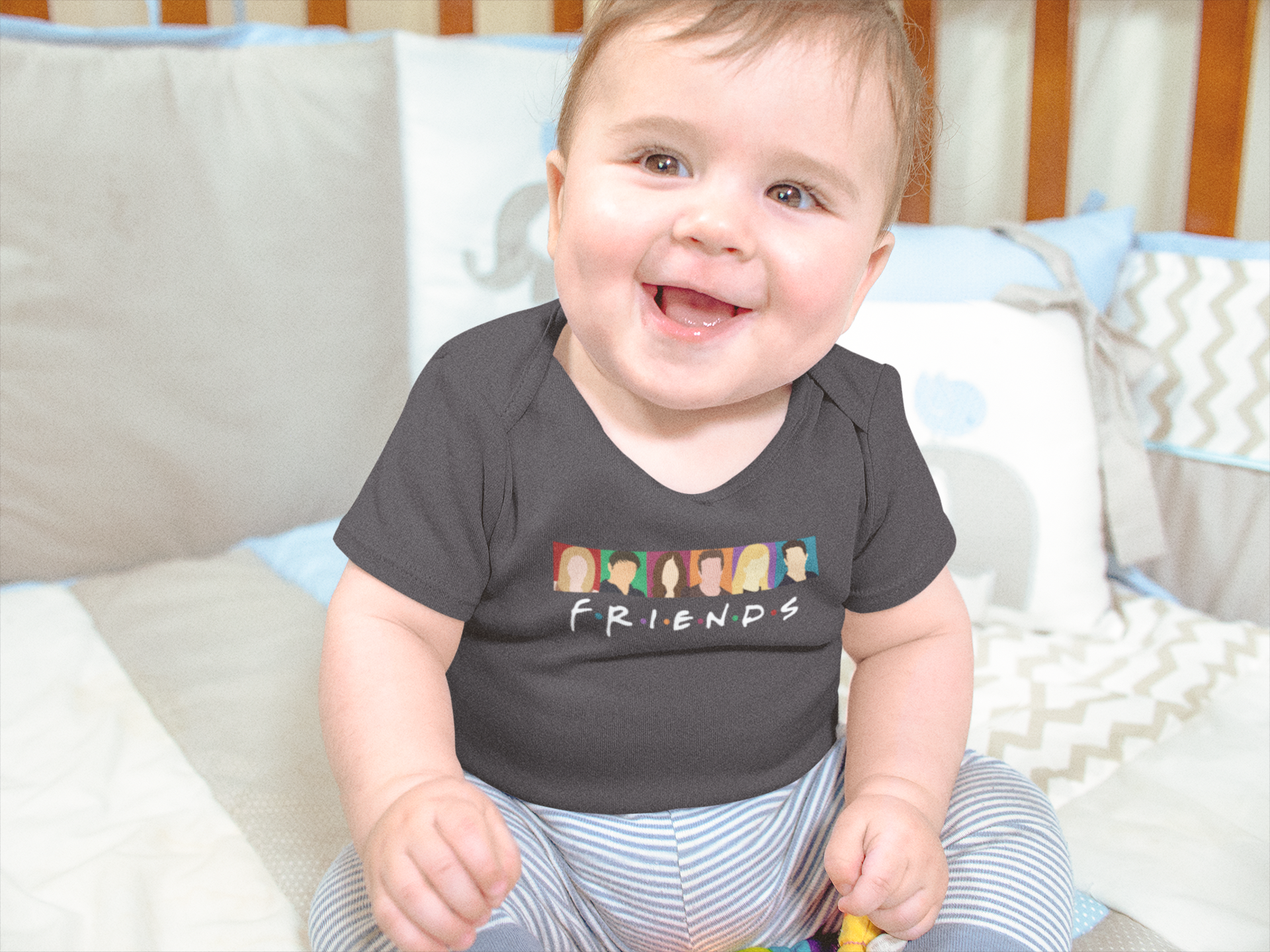 F.R.I.E.N.D.S Friends Web Series Rompers for Baby Boy- FunkyTeesClub