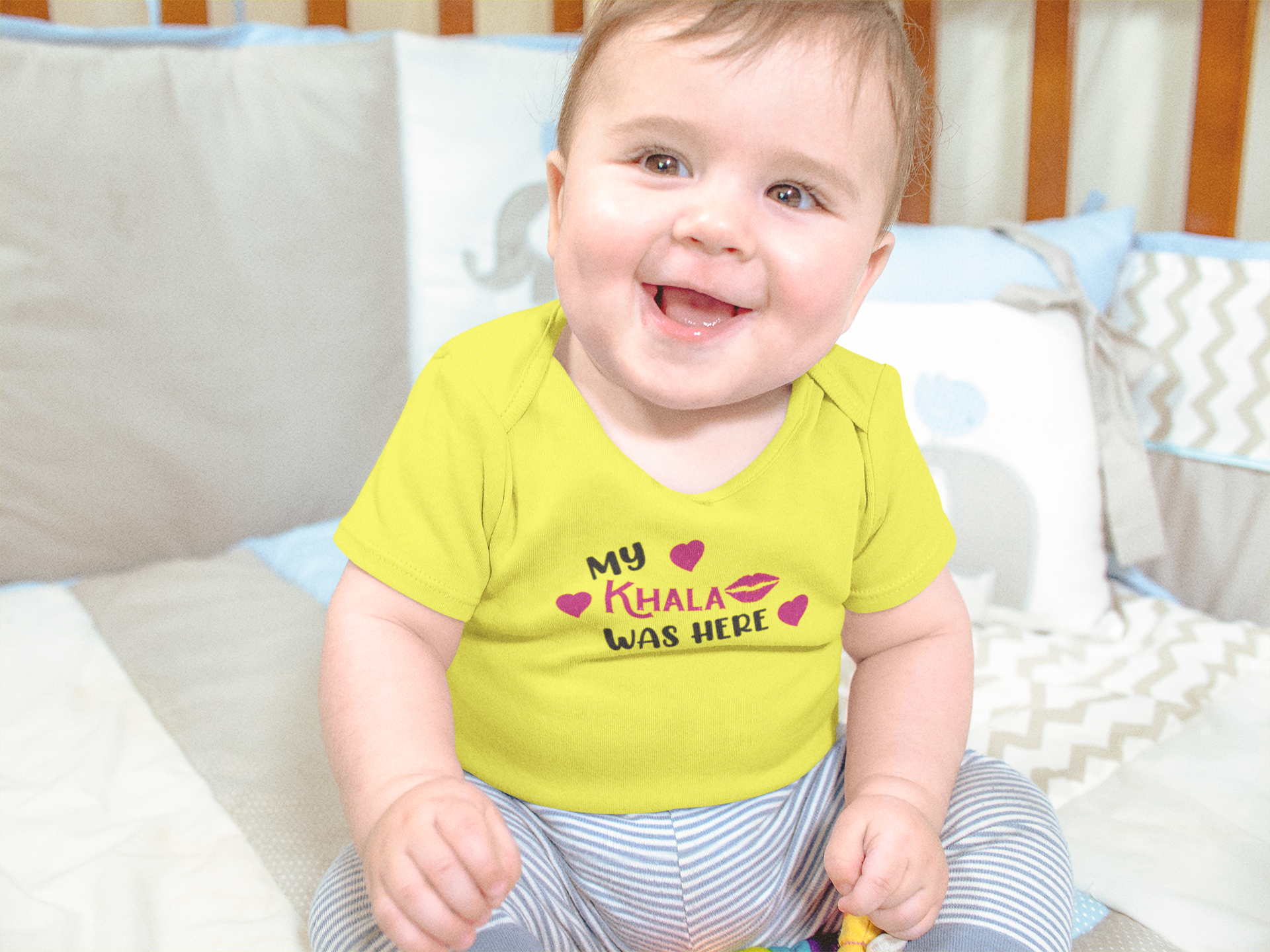 Khala Was Here Eid Rompers for Baby Boy- FunkyTeesClub