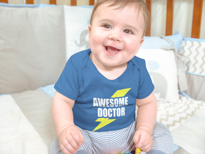 Future Doctor Rompers for Baby Boy- FunkyTeesClub
