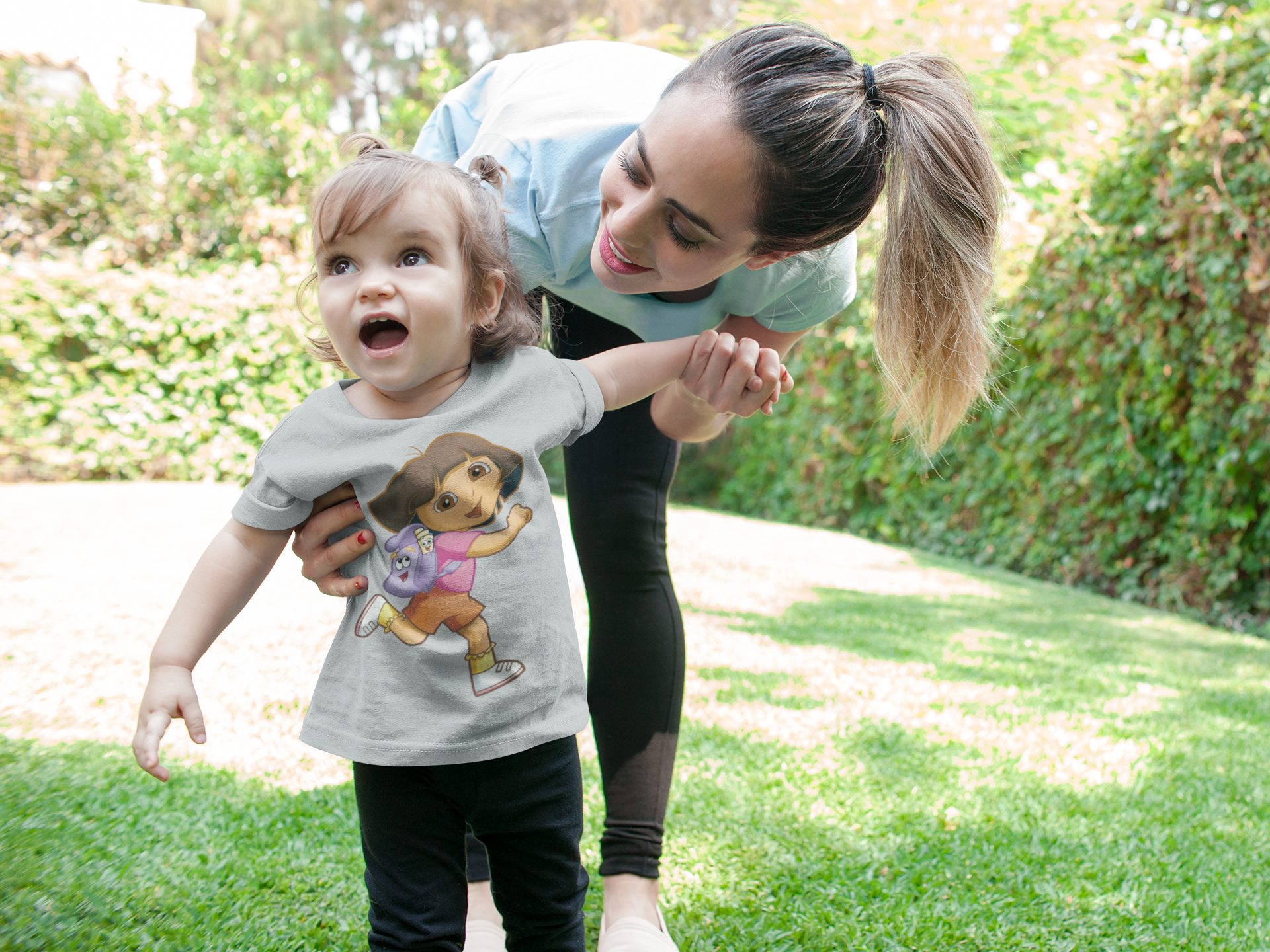 Cute Cartoon Half Sleeves T-Shirt For Girls -FunkyTeesClub