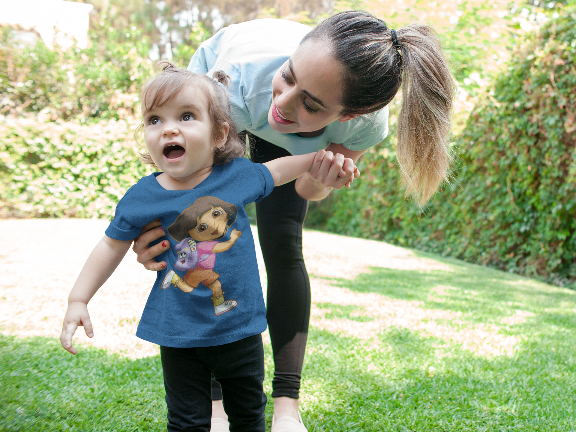 Cute Cartoon Half Sleeves T-Shirt For Girls -FunkyTeesClub