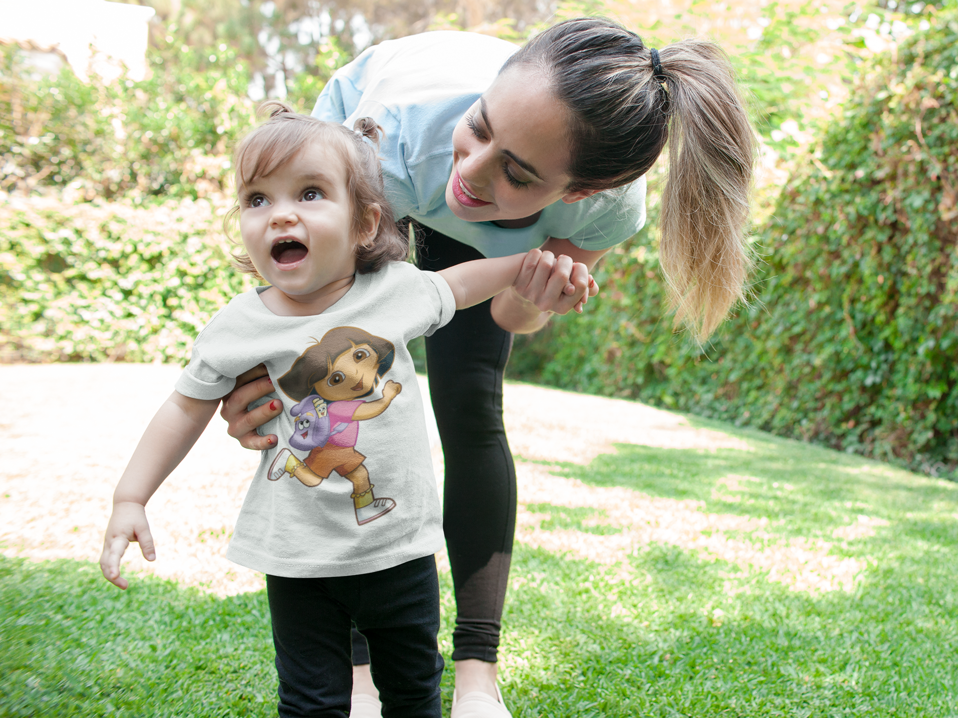 Cute Cartoon Half Sleeves T-Shirt For Girls -FunkyTeesClub