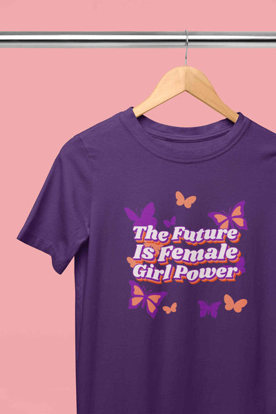 Feminist Quote With Butterfly Graphics Women Half Sleeves T-shirt- FunkyTeesClub