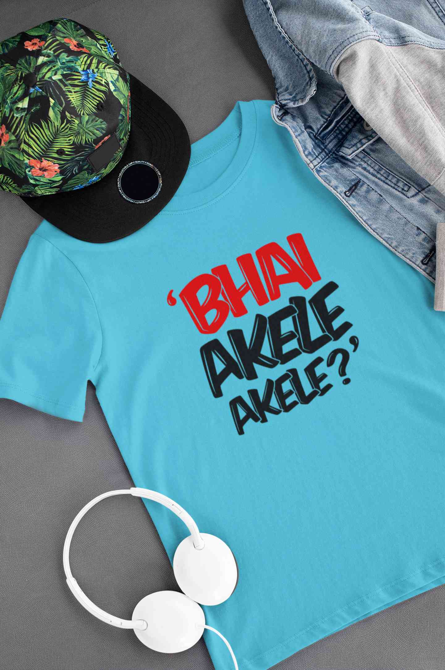Bhai Akele Akele Mens Half Sleeves T-shirt- FunkyTeesClub
