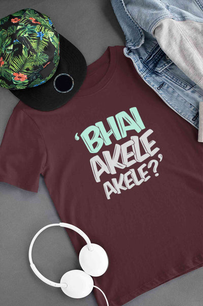 Bhai Akele Akele Mens Half Sleeves T-shirt- FunkyTeesClub