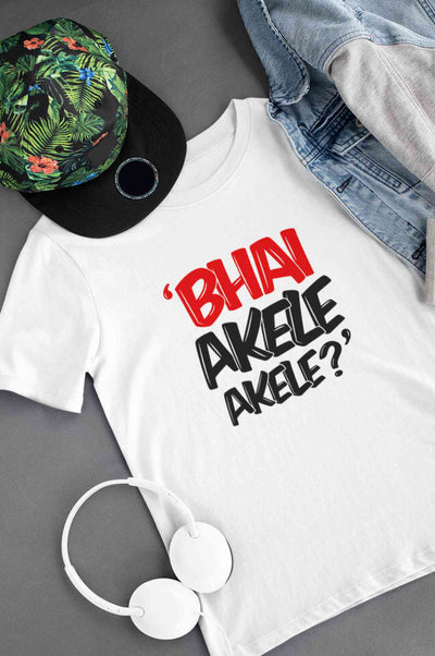 Bhai Akele Akele Mens Half Sleeves T-shirt- FunkyTeesClub