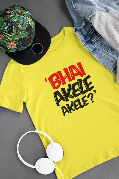 Bhai Akele Akele Women Half Sleeves T-shirt- FunkyTeesClub