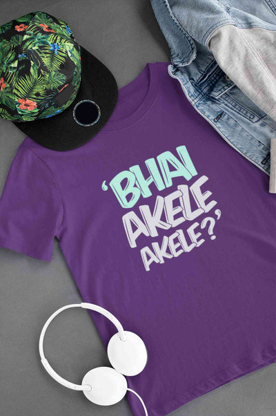 Bhai Akele Akele Women Half Sleeves T-shirt- FunkyTeesClub