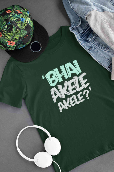 Bhai Akele Akele Mens Half Sleeves T-shirt- FunkyTeesClub