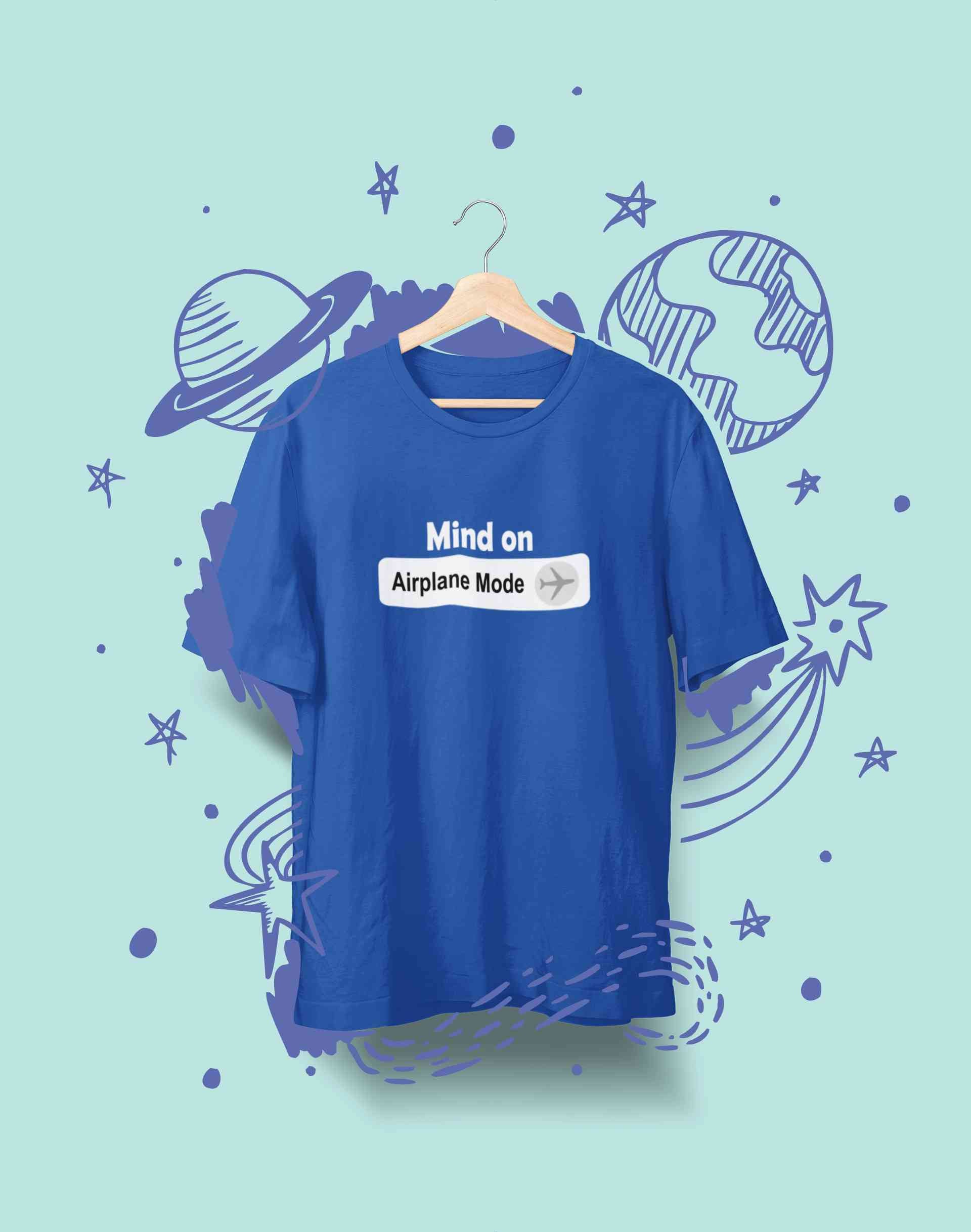 Airplane Mode Mens Half Sleeves T-shirt- FunkyTeesClub