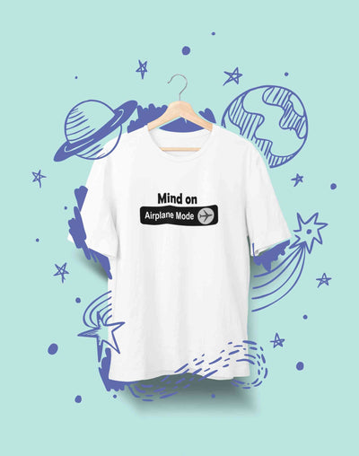 Airplane Mode Women Half Sleeves T-shirt- FunkyTeesClub