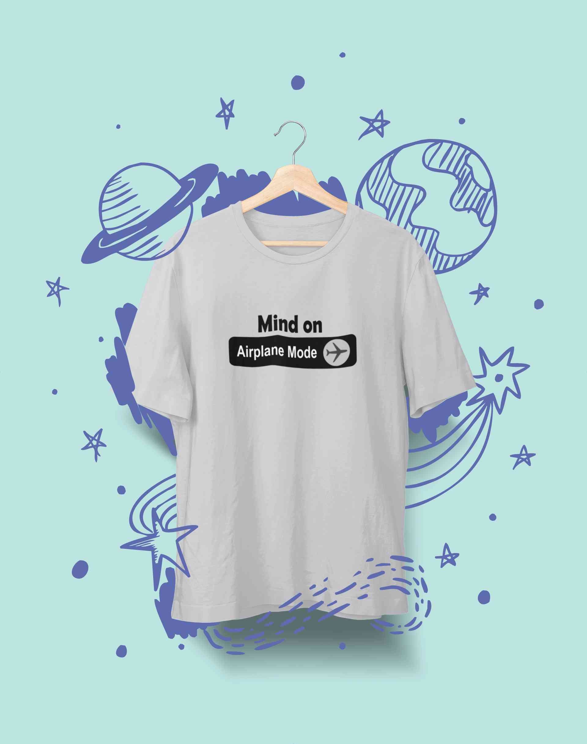 Airplane Mode Women Half Sleeves T-shirt- FunkyTeesClub