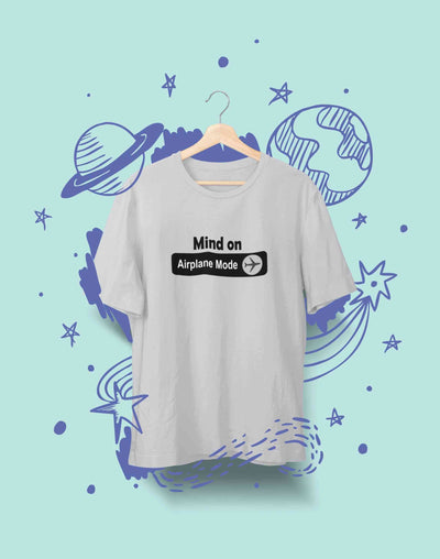 Airplane Mode Women Half Sleeves T-shirt- FunkyTeesClub