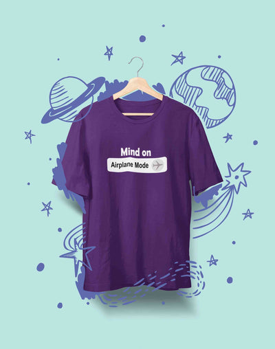 Airplane Mode Women Half Sleeves T-shirt- FunkyTeesClub