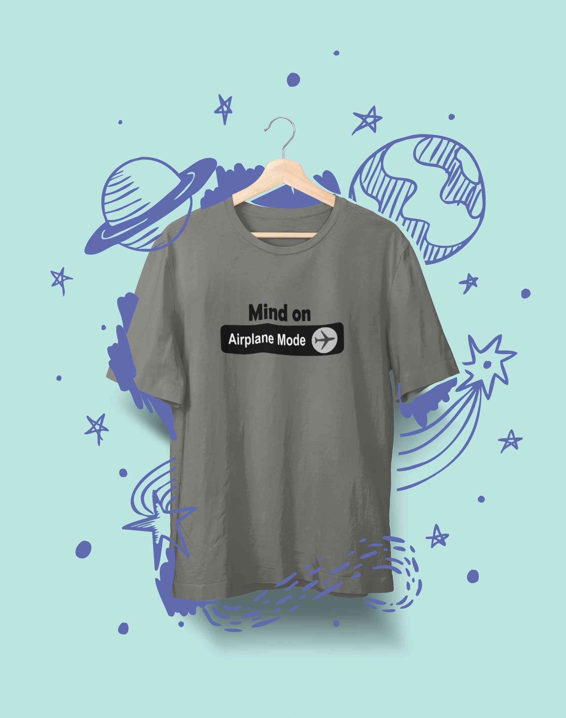 Airplane Mode Mens Half Sleeves T-shirt- FunkyTeesClub
