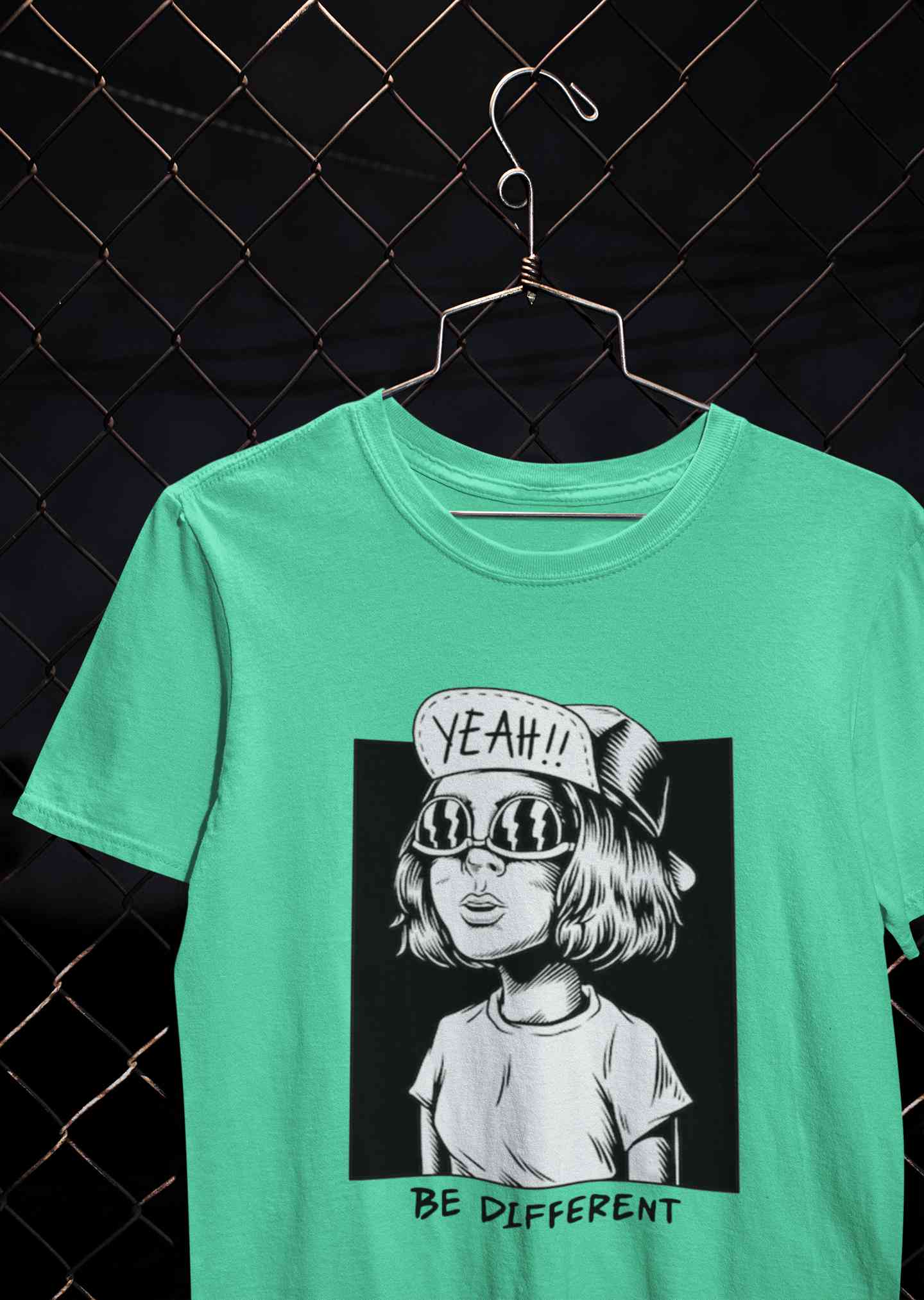 Be Different Women Half Sleeves T-shirt- FunkyTeesClub