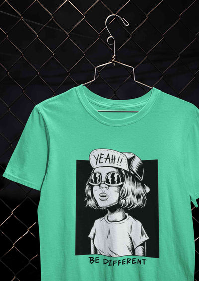 Be Different Women Half Sleeves T-shirt- FunkyTeesClub