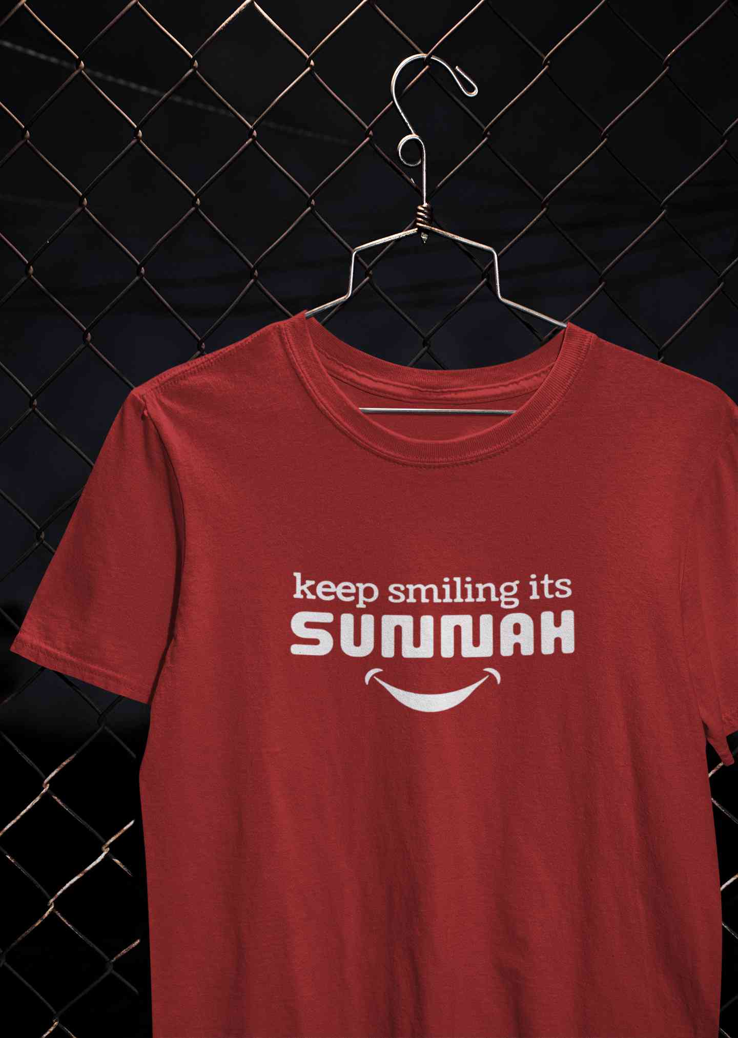 Keep Smiling Its Sunnah Mens Half Sleeves T-shirt- FunkyTeesClub