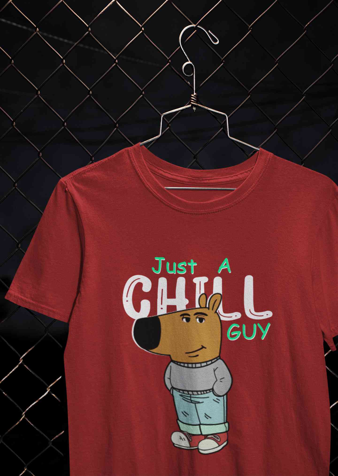 Just A Chill Guy Mens Half Sleeves T-shirt- FunkyTeesClub