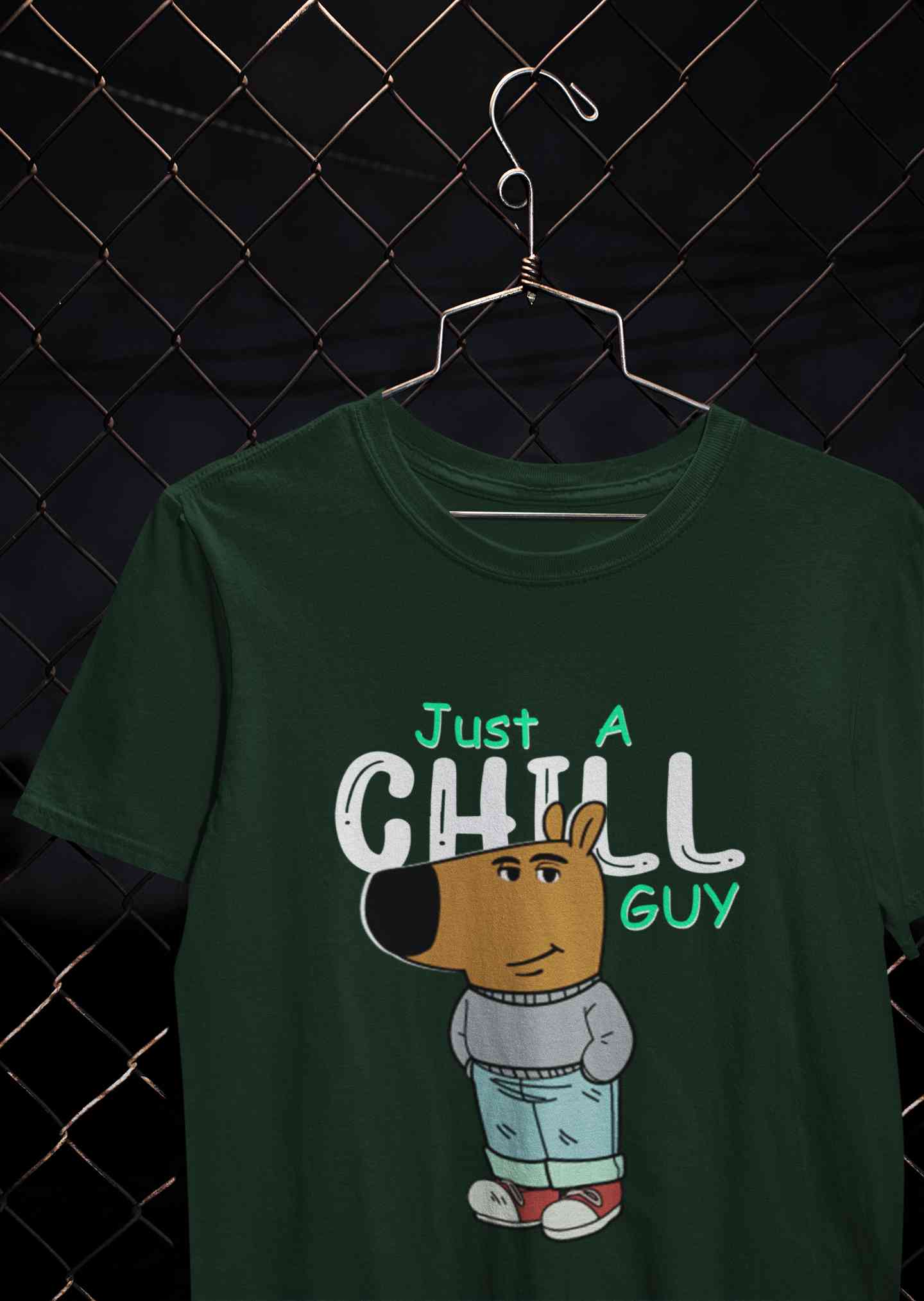 Just A Chill Guy Mens Half Sleeves T-shirt- FunkyTeesClub