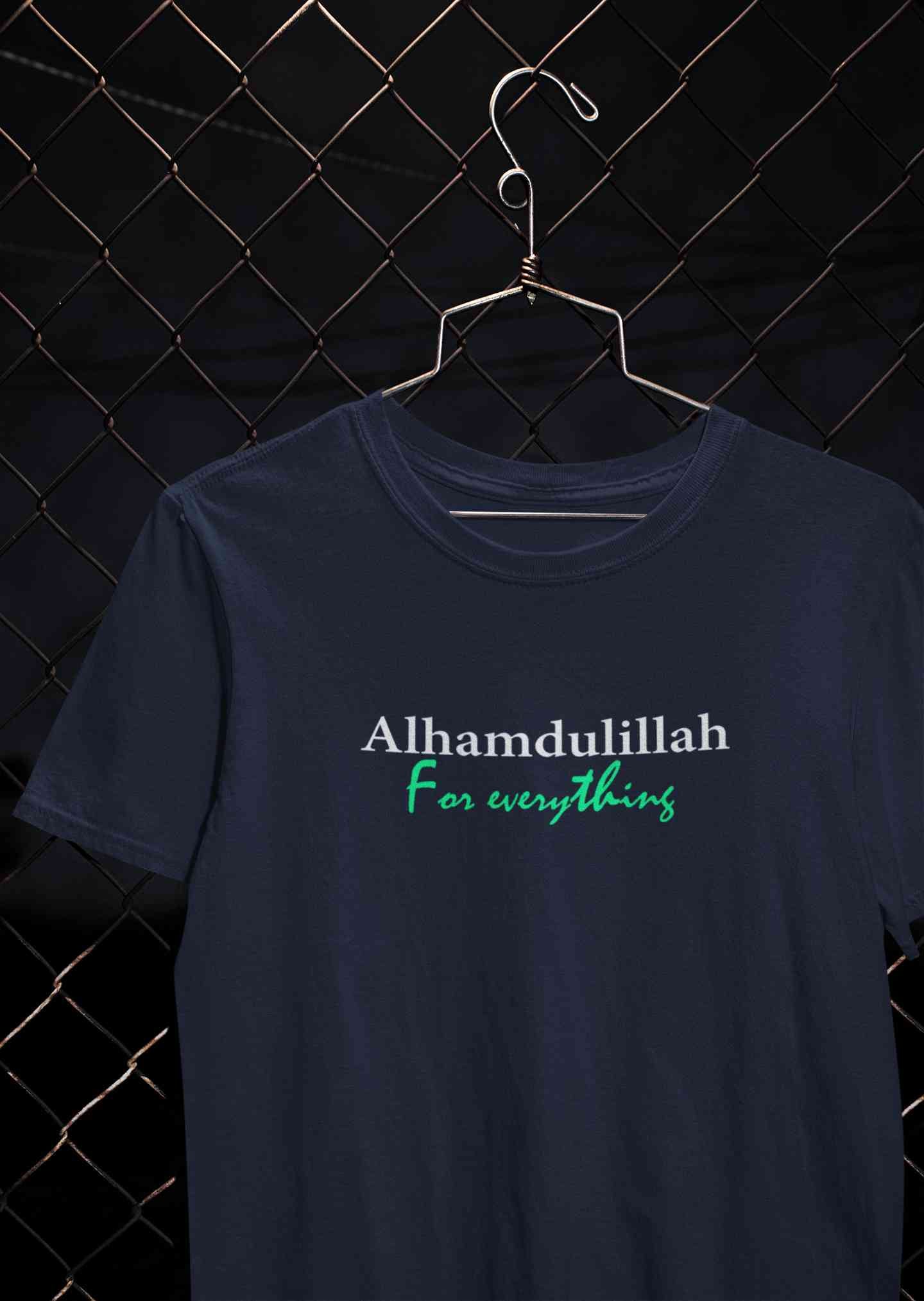 Alhamdulillah Mens Half Sleeves T-shirt- FunkyTeesClub