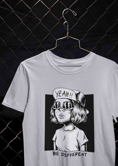 Be Different Women Half Sleeves T-shirt- FunkyTeesClub